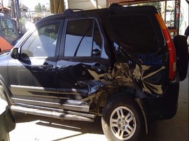 2004 HONDA CR-V, BLACK, EX MODEL, EX MODEL, 2.4 AT, AWD.  A25193